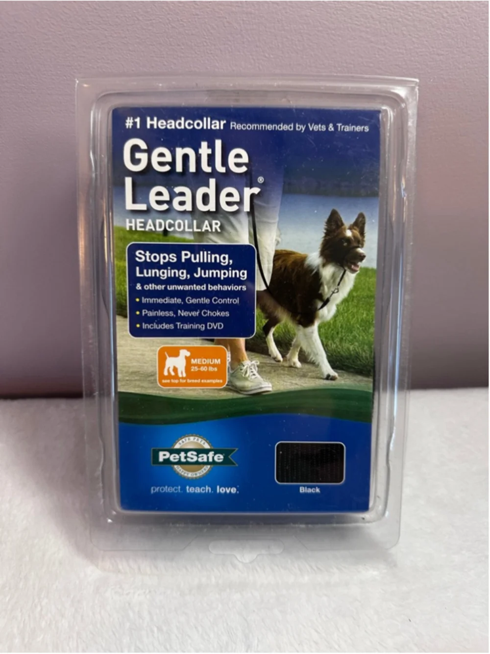 PetSafe Gentle Leader Medium Black No-Pull Dog Headcollar Training Control